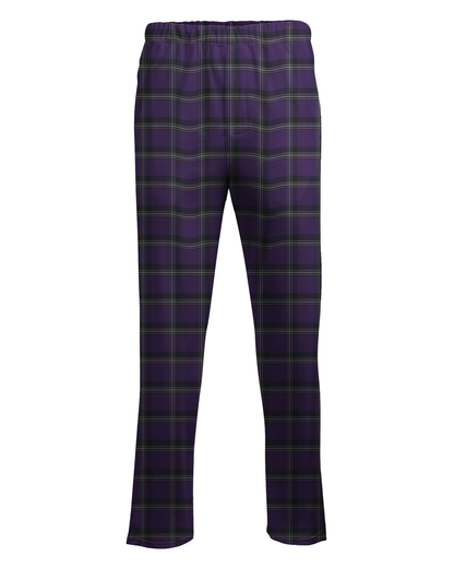 Boxercraft Unisex Flannel Pants Purple Flannel Pants with Custom Text