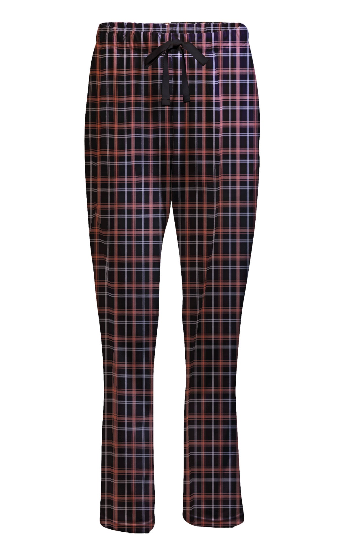 Boxercraft Ladies Henley Flannel Pants Orange Black White Caring Flannel Pants with Custom Text/Logo