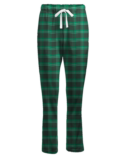 Boxercraft Ladies Haley Flannel Pants Varsity Green with Custom Text