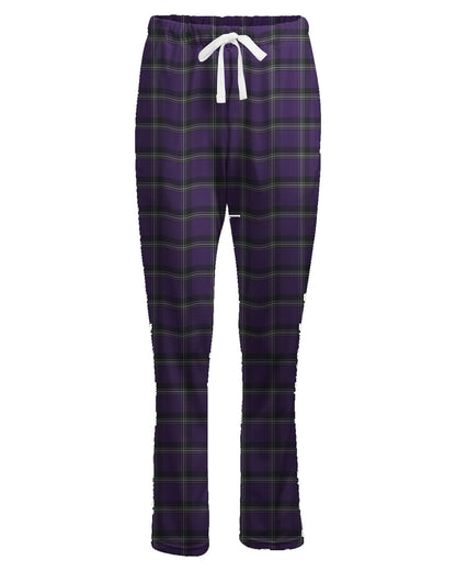 Boxercraft Ladies Henley Flannel Pants Purple Flannel Pants w/ Custom Text/Logo