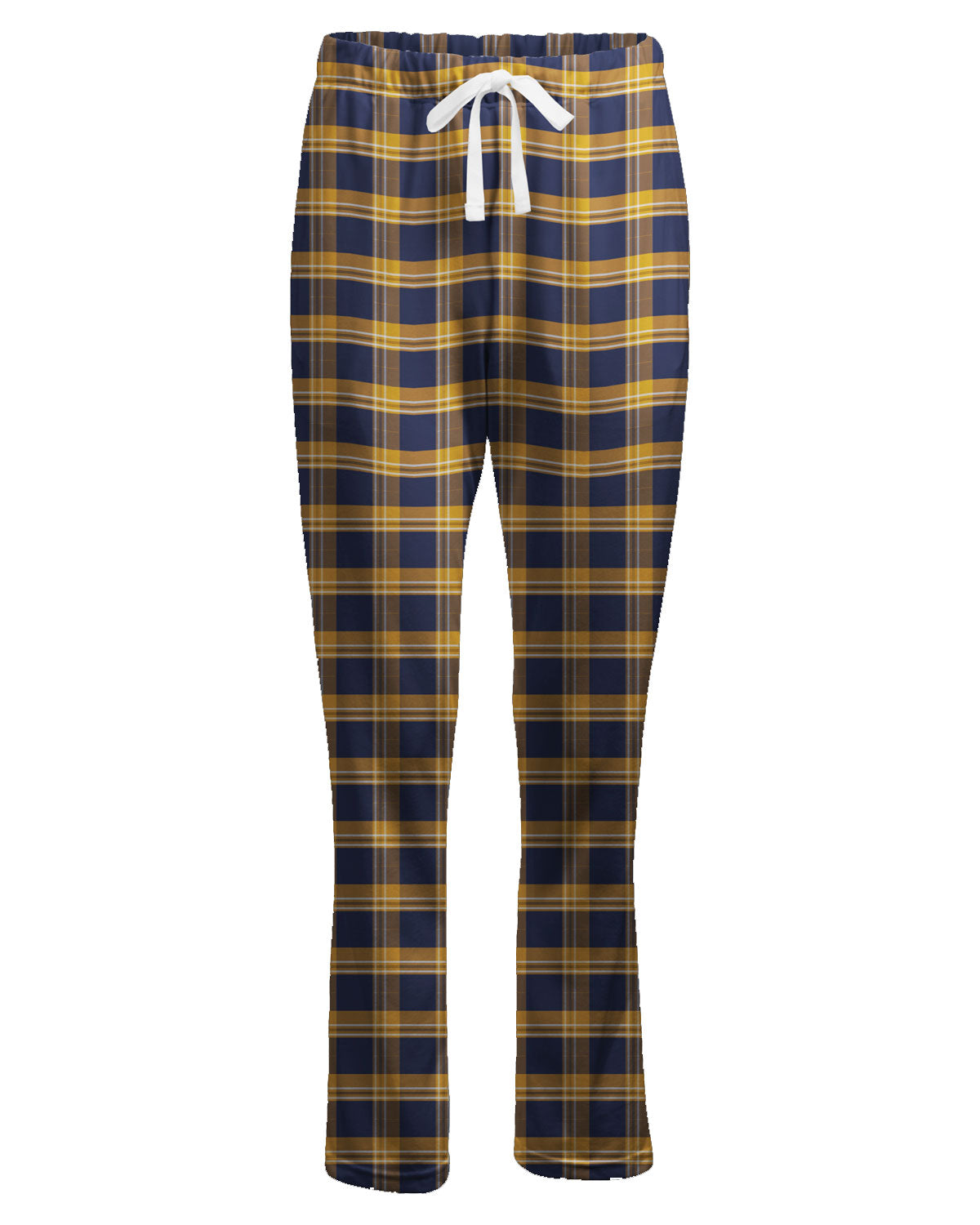 Boxercraft Ladies Henley Flannel Pants Navy Gold McIntosh Flannel Pants with Custom Text/Logo