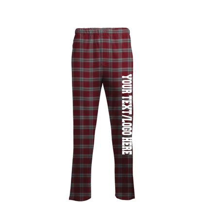 Boxercraft Unisex Flannel Pants Red McIntosh Flannel Pants with Custom Text