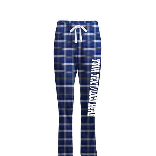 Boxercraft Ladies Henley Flannel Pants Royal Caring Flannel Pants with Custom Text/Logo